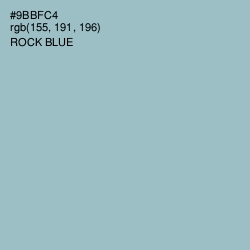 #9BBFC4 - Rock Blue Color Image